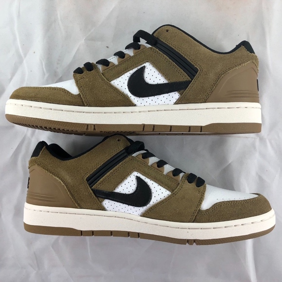 Nike SB Air Force II Low Escape Lichen Brown White - Picture 3 of 7